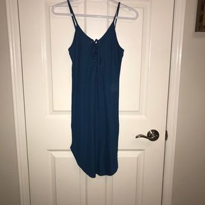 Blue mini dress